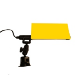 Drückerlampe klein (Gelbschild) Vakuumfuss